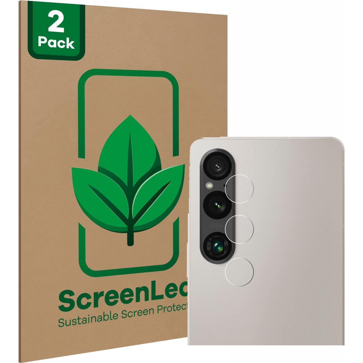 ScreenLeaf Schutzfolie nachhaltiger Displayschutz Displayschutzfolie Folie Klar Transparent (2 Stück, Sony Xperia 1 V), ...