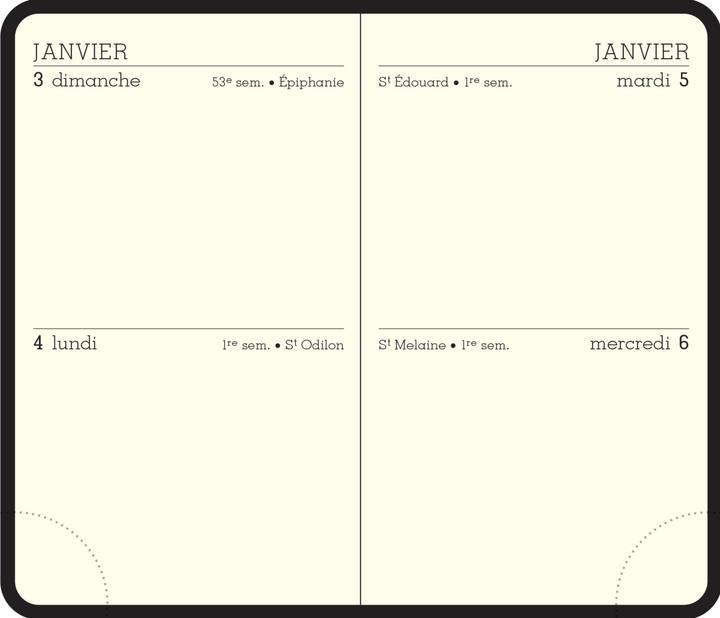 Image du produit Exacompta Recharge agenda de poche 2 jours par page 6,5 x 10,5 cm Janvier à Décembre 2023 - (6,5 x 10,5 cm)