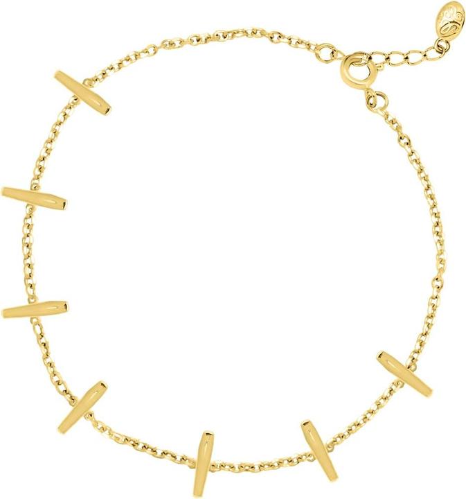 Immagine prodotto Candy Bracciale Tanea, argento 925, placcato oro (20 cm, Placcato oro 18k, Argento 925)