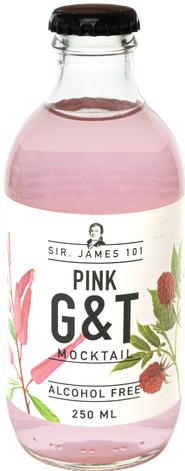 Immagine prodotto Sir. James 101 Gin & Tonic rosa senza alcol (1 x 25 cl)