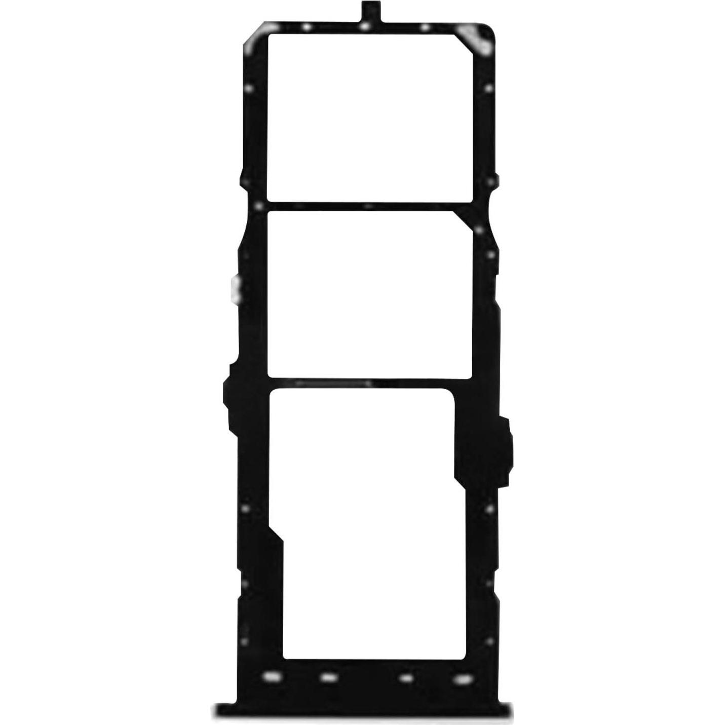 Clappio Ersatz Sim-Halter Samsung Galaxy A11 (SIM-Halterung, Galaxy A11), Mobilgerät Ersatzteile, Schwarz