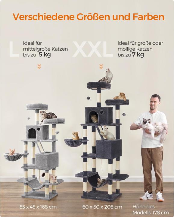 Image du produit Feandrea Cat Spa (206 cm, Gris)