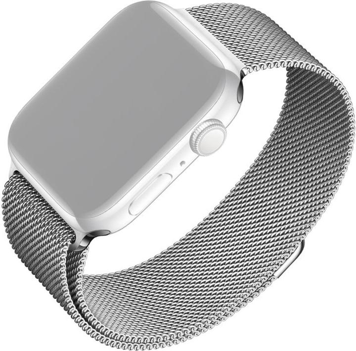 Fixed Maglia in metallo per Apple Watch 42/44/45/49mm Sølv. (49 mm, Acciaio inossidabile, Metallo)