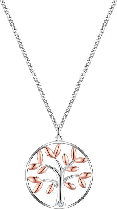 Produktbild Glanzstücke München Glanzstuecke Silberhalskette - 33936 (Sterling Silber rhodiniert, rosévergoldet 18 Karat, 40 - 45 cm)