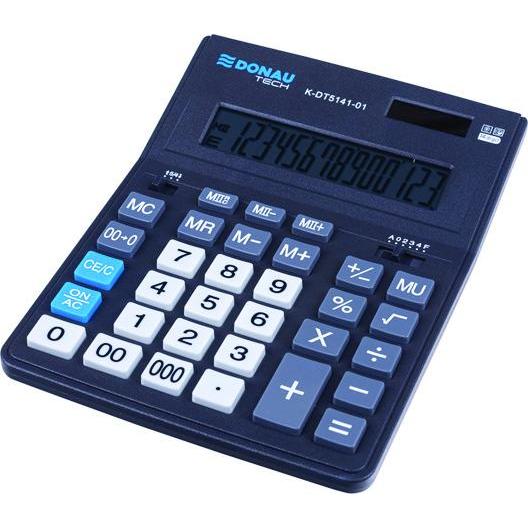Donau, Taschenrechner, Bürorechner tech, 14-stelliges display, masse 201x155x35mm, schwarz