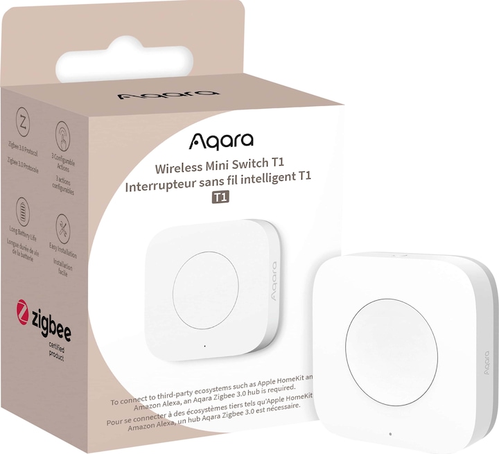 Actual product image Aqara Wireless Mini Switch T1 (Zigbee)
