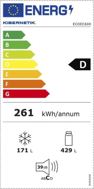 Energie-Label Kibernetik Multi Door (600 l)
