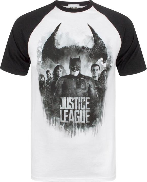 Produktbild Justice League Charakter Line Up Raglan Tshirt (L)