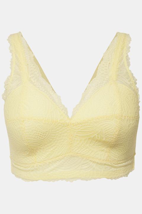 Actual product image Ulla Popken Scalloped Lace Bralette (105 D)