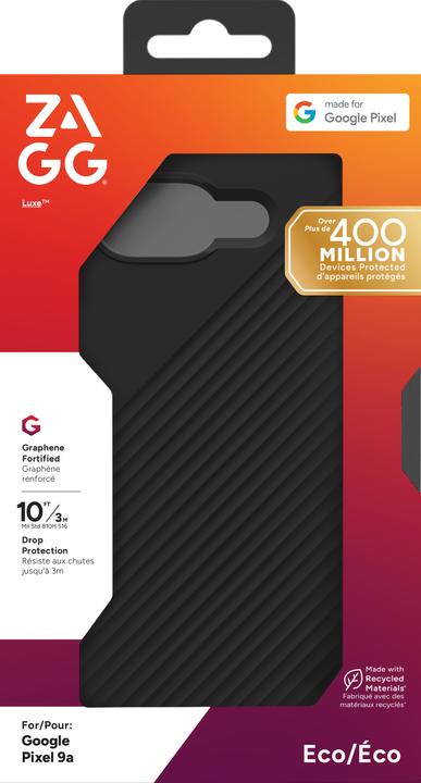 Actual product image Zagg Luxe Case For Pixel 9a Black (Google Pixel 9a)