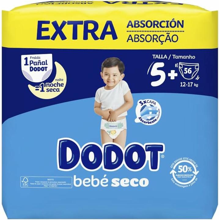 Dodot Baby Dry Extra Size 5 56 Pieces (56 pcs)