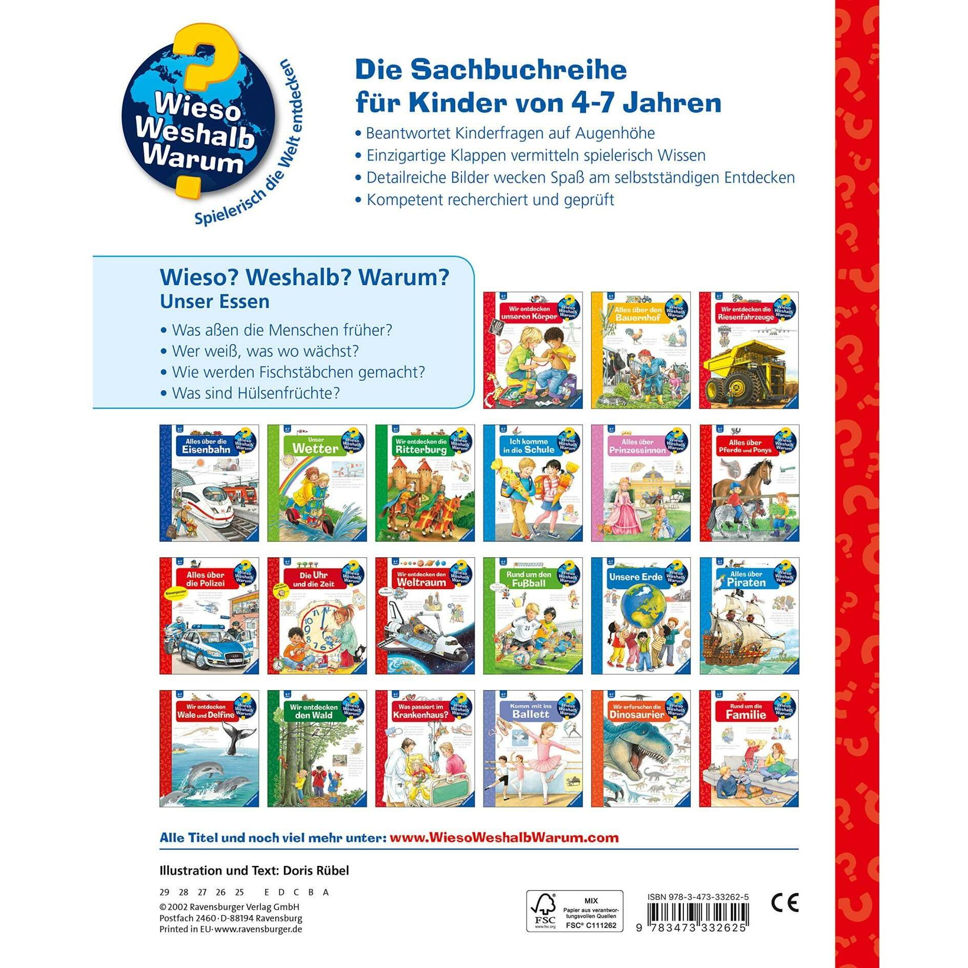 Thumbnail - Unser Essen, Kinderbücher von Doris Rübel