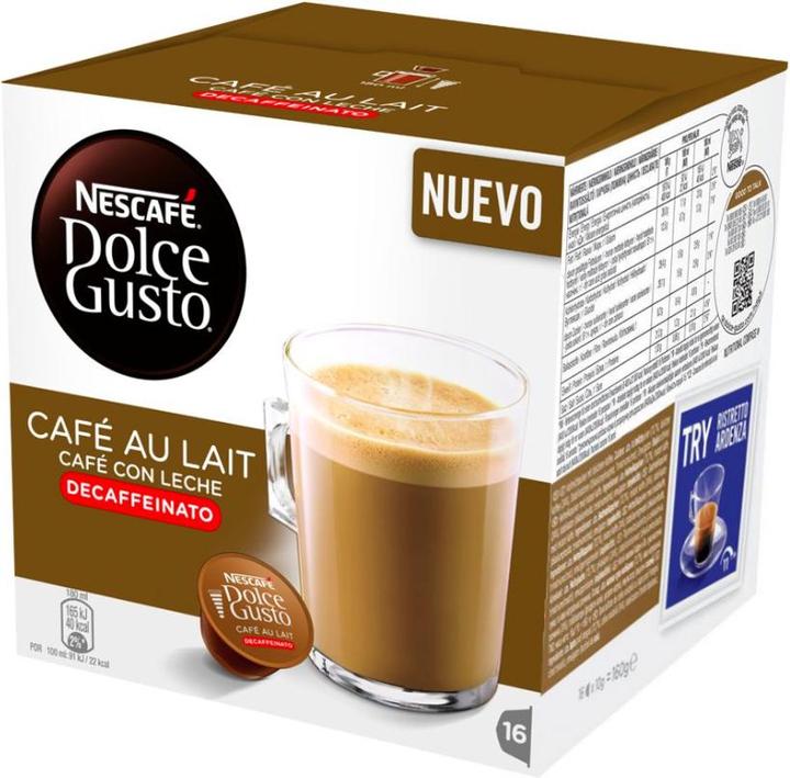 Produktbild Nescafé Dolce Gusto Café au lait Decaffeinato (16 x Port.)