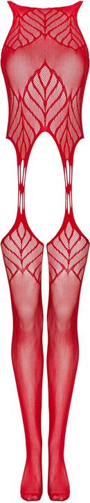 Produktbild Obsessive NetzBody mit StrumpfhalterDesign Rot (L, M)
