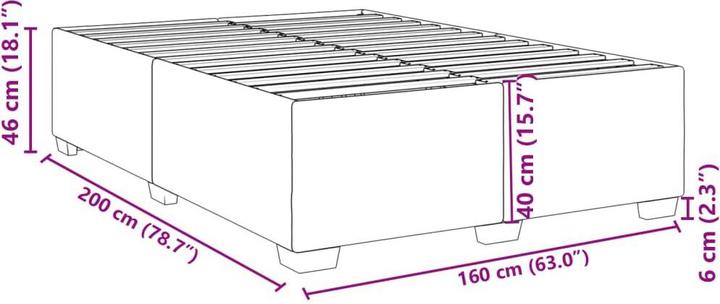 Image du produit vidaXL Bettgestell (160 x 200 cm)