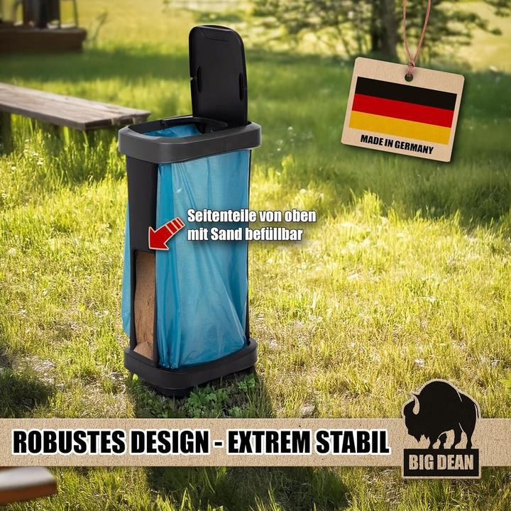 Actual product image BigDean 2-teiligesMüllsackständer-Set für Innen & Aussen (2 Stück) (120 l)