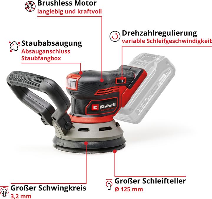 Image du produit Einhell TP-RS 18/32 Li BL (Ponceuse excentrique)