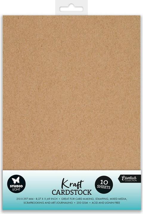 Actual product image art by marlene Paper Pad "Kraft" 10 Sheets Essentials (250 g/m², 10x)