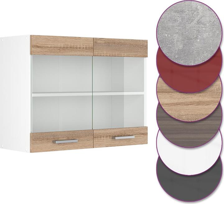 Produktbild Vicco Küchenglasschrank R-Line (80 x 31 x 60 cm)