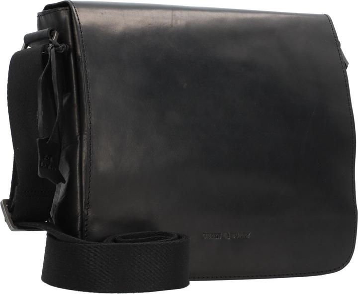 Actual product image Greenburry Pure Black shoulder bag leather 26 cm