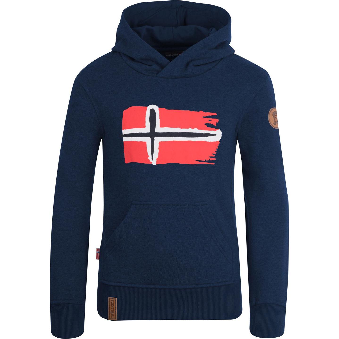 Trollkids, Unisex, Pullover, Kid's Trondheim Sweater, Blau, (110)