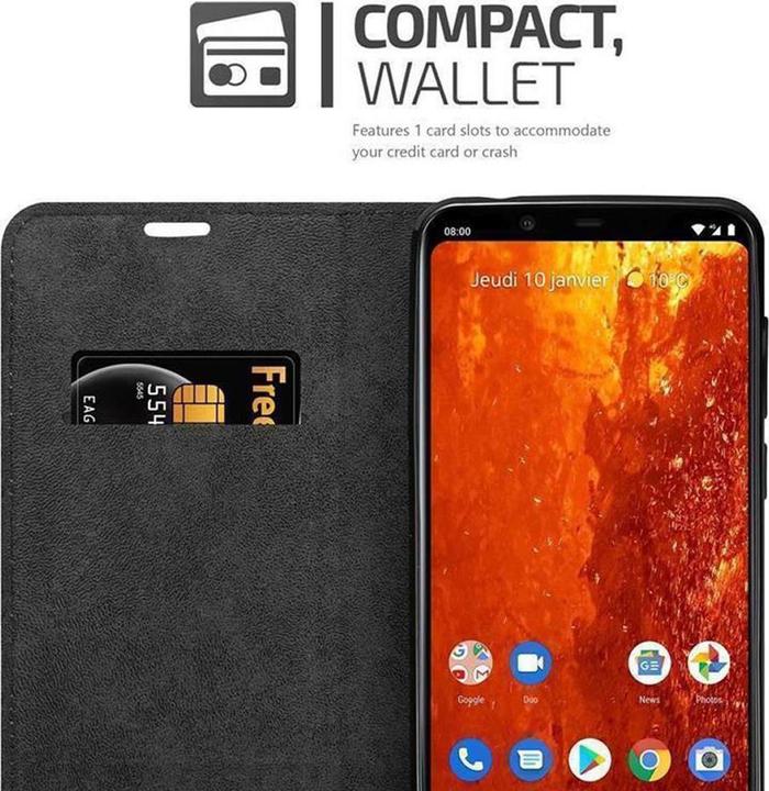 Actual product image Cadorabo Book Invisible Magnet Cover (Nokia 8.1)