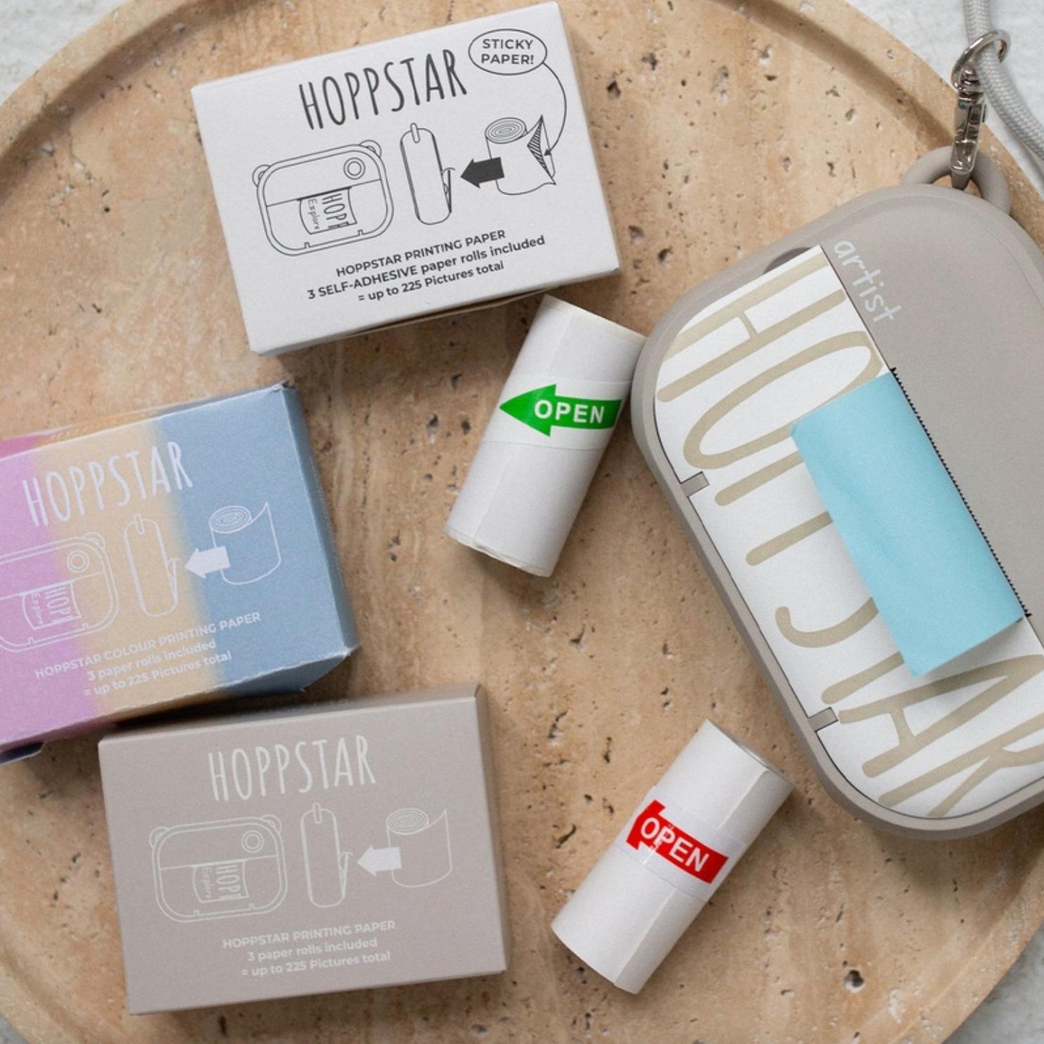 Thumbnail - Hoppstar Farbige Papierrollen 3er Nachfüllpack für Artist Kamera (1 x), Fotopapier, Mehrfarbig