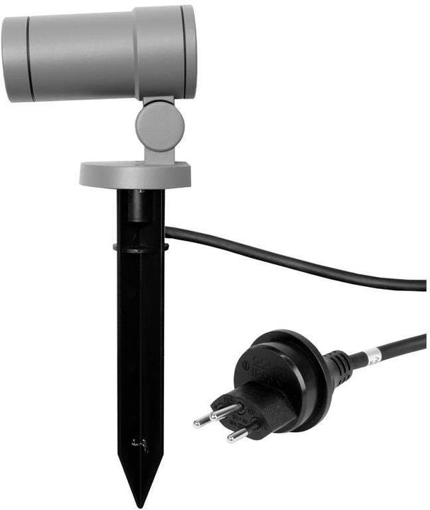 Actual product image Steffen GardenLine spotlight with LED lamp 6W, 667lm, 3000K, H05RN-F 3G1mm², plug T13 (667 lm, GU10, IP66)