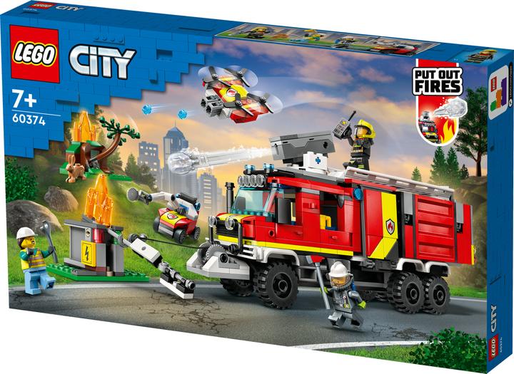Produktbild LEGO Einsatzleitwagen der Feuerwehr (60374, LEGO City)