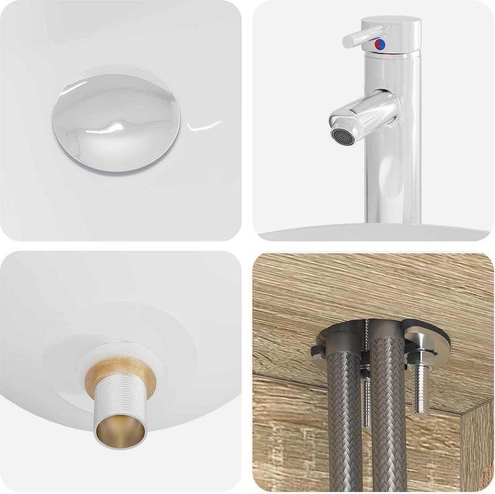 Actual product image vidaXL Moderner Waschtisch (410 mm, 495 mm)