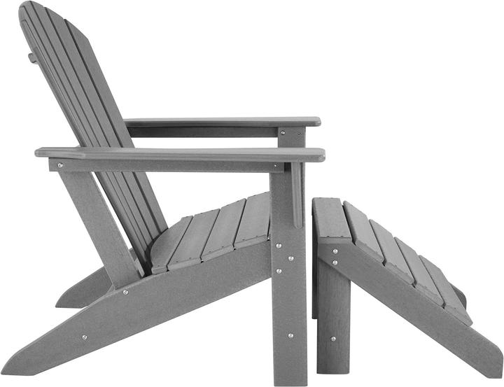 Produktbild tectake Gartenstuhl Joan mit Fussablage