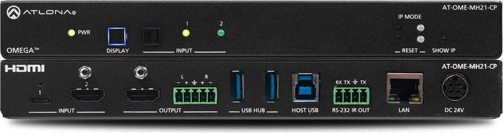 Actual product image Atlona HDMI switch 2 ports USB-C with hub and charging