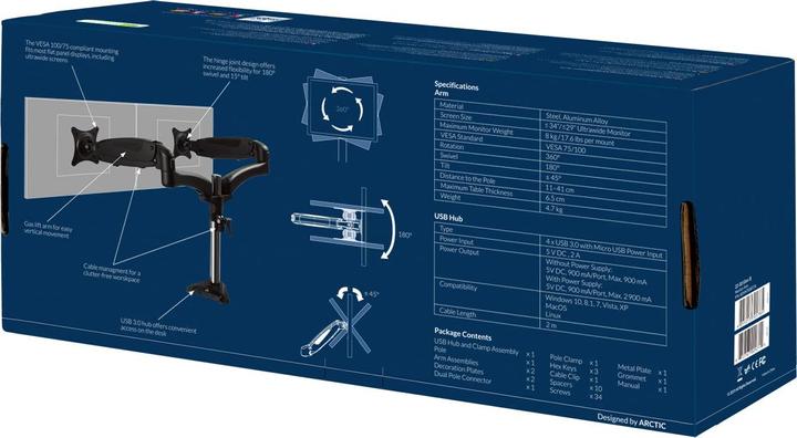 Immagine prodotto Arctic Terminale Z2-3D Gen 3 da 86,4 cm (34 pollici) Nero (Tavolo, 34")