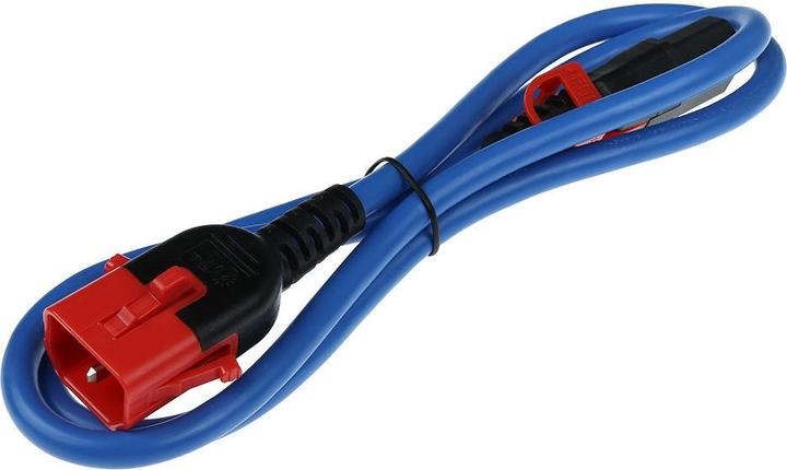 Image du produit ACT Powercord C13 - C14 Dual IEC LOCK blue 0.5 m (0.50 m)