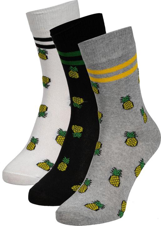 Image du produit Mister Tee Chaussettes Recycled Yarn Pineapple 3-Pack (Lot de 3, 35 - 38)