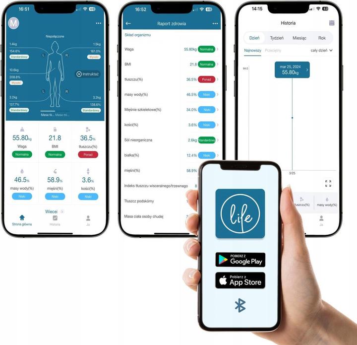 Image du produit Webber Balance analytique de salle de bain 15 paramètres Apple Health Google Fit SCALA
