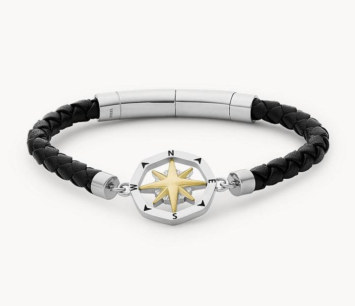 Actual product image Fossil Vintage Casual (25 cm, Stainless steel, Leather)