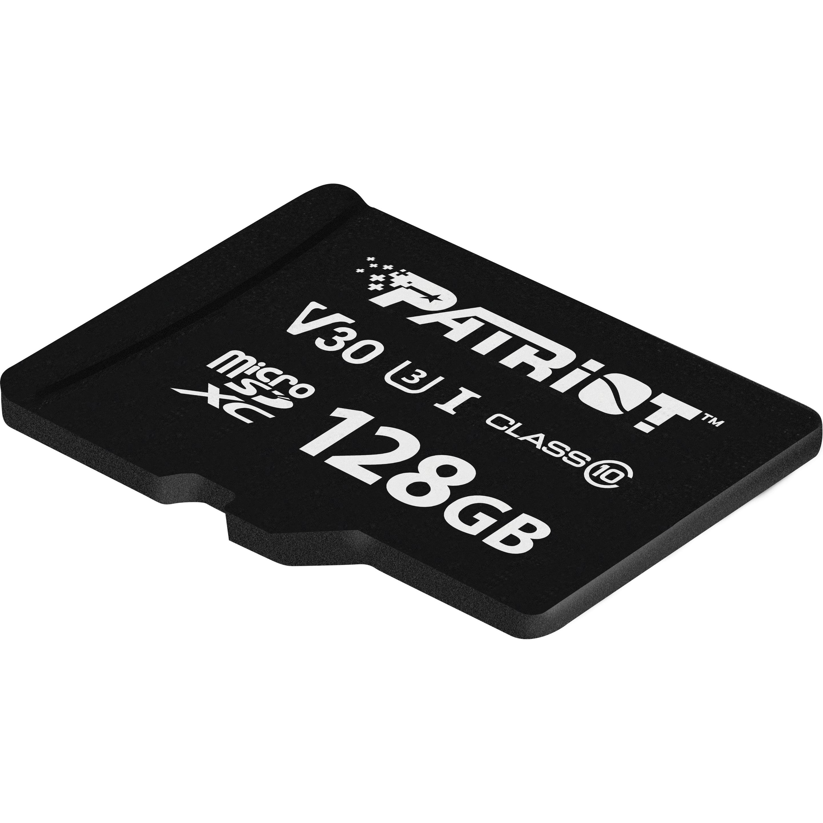 Thumbnail - Patriot SD Card 128GB VX Series MicroSDXV V30 PS001681 (128 GB, microSDXC, U3, UHS-I), Speicherkarte, Schwarz