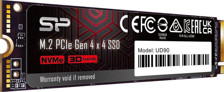 Image du produit Silicon Power SSD UD90 4To M.2 PCIe NVMe (4000 Go, M.2 2280)