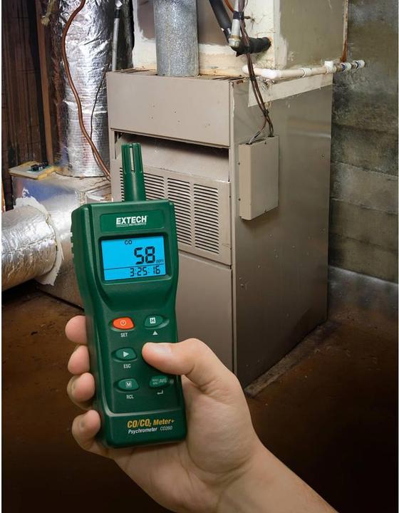 Immagine prodotto Extech Misuratore di monossido di carbonio (CO) e anidride carbonica (CO 2 )