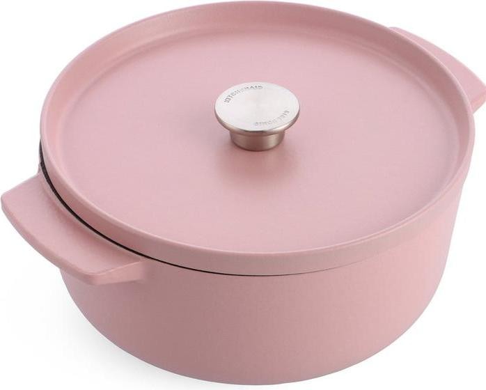 Image du produit KitchenAid braadpan émail 26cm - dried rose - édition limitée (26 cm, Cocotte + faitout, Fonte)