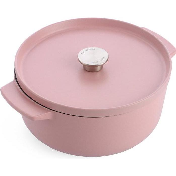 KitchenAid braadpan emaille 26cm - dried rose - limited edition, Pfanne + Kochtopf, Rosa