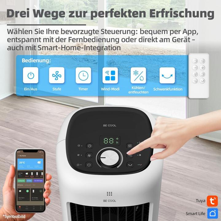 Produktbild Be Cool BC10ACP2501W Silent Luftkühler 10 Liter Tank, 24 Windstufen
