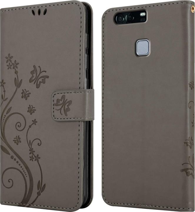 Actual product image Cadorabo Flower Book Cover (Huawei P9)