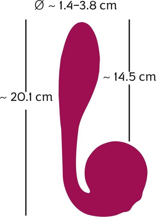 Actual product image You2Toys Bendable spot-on vibrator