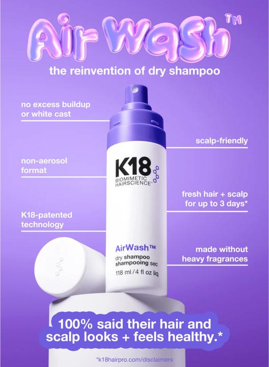 Produktbild K18 Airwash Dry Shampoo (118 ml, Trockenshampoo)