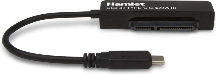 Produktbild Hamlet USB 3.1 Typ-C auf SATA III Adapter zum Anschluss von Festplatten oder SSD-Laufwerken mit Serial ATA