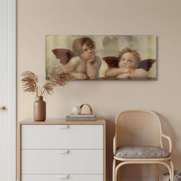 Produktbild Trenddeko Raffael - Zwei Engel (40 x 100 cm)
