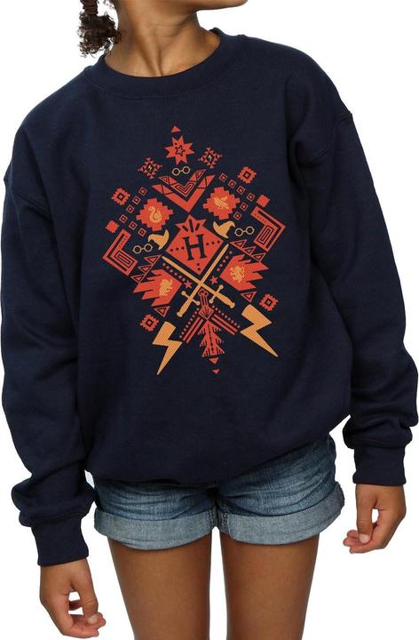 Produktbild Christmas Fair Isle Sweatshirt Mädchen (152, 158)