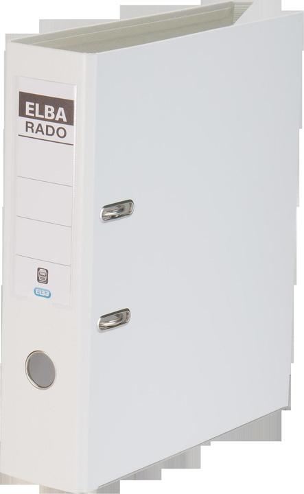 Actual product image Elba Folder rado plast, spine width: 80 mm, white DIN A4, cover outside/inside PVC, with replaceable (A4, 80 mm, 1 Piece)